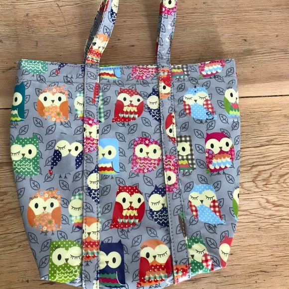 Owl Print Paperchase Vinyl Lunch Sack - Picture 2 of 14